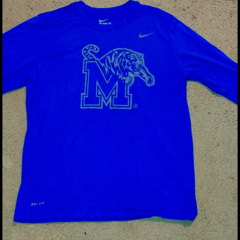 Nike size L Memphis tigers dry fit long sleeve